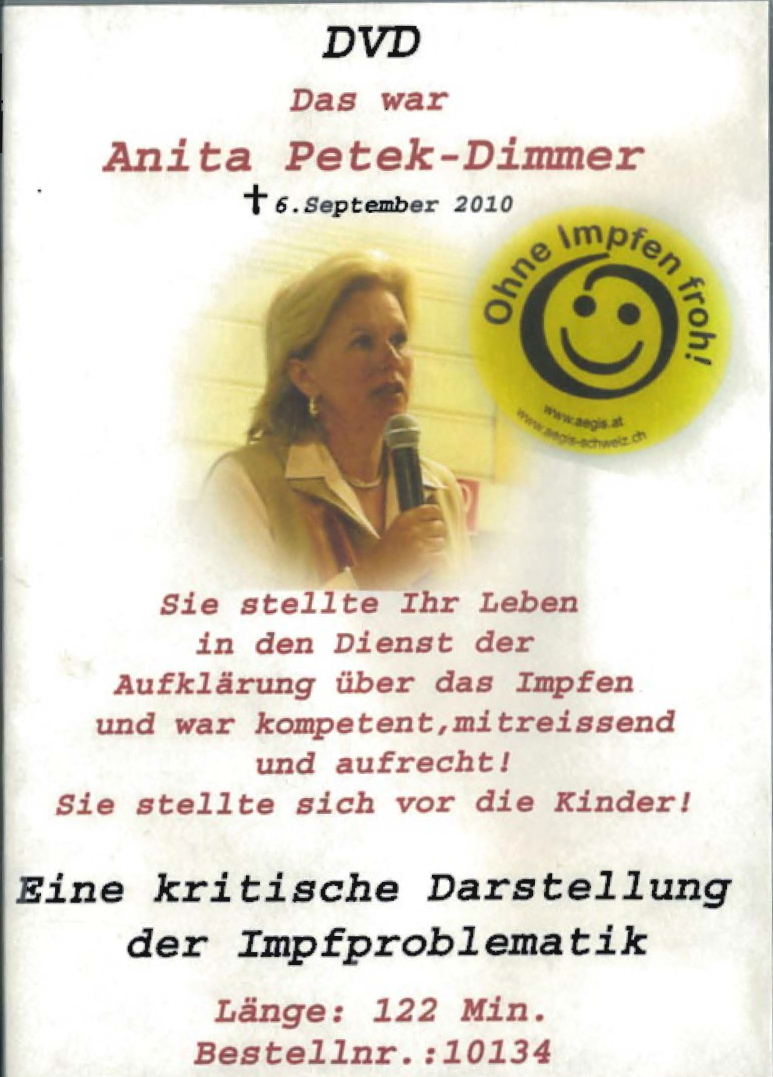 Das war Anita Petek-Dimmer - DVD