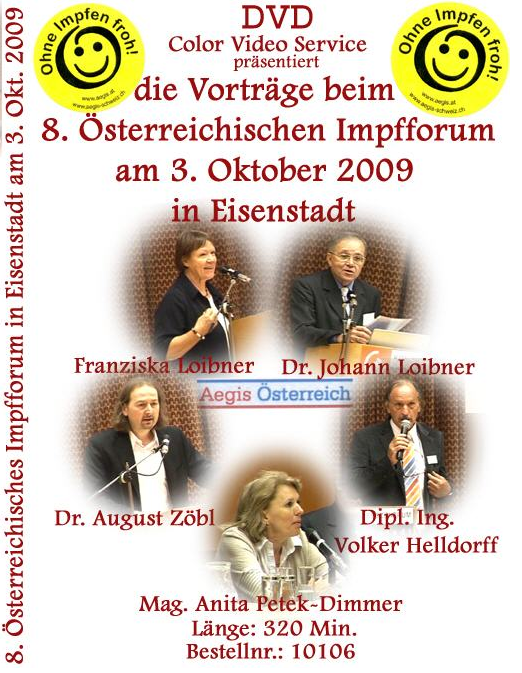 DVD über 8. Impfforum in Eisenstadt